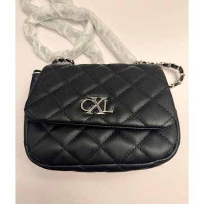 Christian Lacroix CXL Valo Quilted Chain Shoulder Bag Black NWT - Thumbnail 3