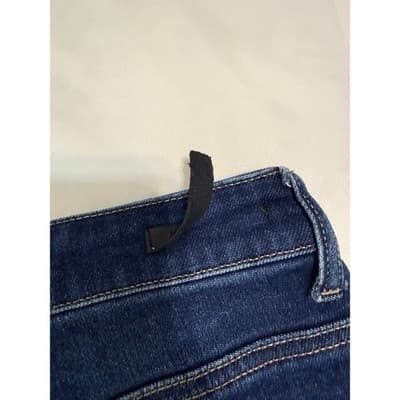 Risen Distressed Skinny Jeans Women Size 11 or 30 Dark Wash High Rise - Thumbnail 5