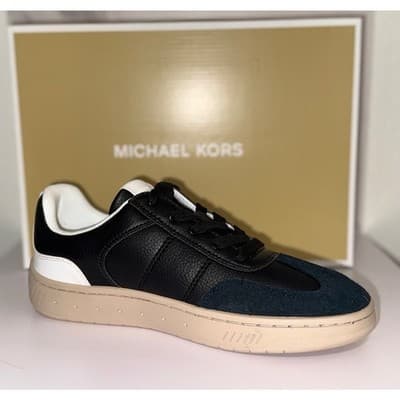Michael Kors Kai Mixed-Media Sneaker - Black - Women's Size 8 - Image 1