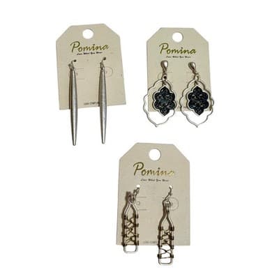 16 Pieces Pomina Jewelry Bundle – Earrings and Necklaces - NWT - Thumbnail 4