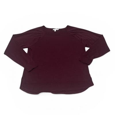 Threads 4 Thought Burgundy Modal Pullover Top XL Soft Stretch Casual - Thumbnail 4