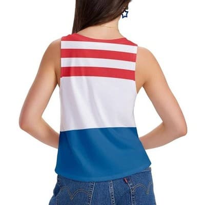 Tipsey Elves "Land That I Love" Cropped Tank Top - Size 2x - Thumbnail 2