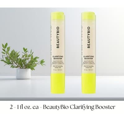 2 BeautyBio Clarifying Booster Salicylic Acid Blemish Fighting Complex 1 oz Ea - Image 1