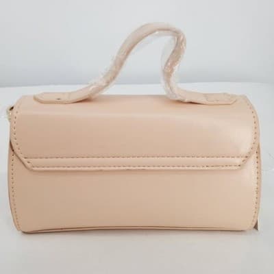 Christian Lacroix Laine Matte Patent Top Handle Crossbody Panna Cotta Beige - Thumbnail 2