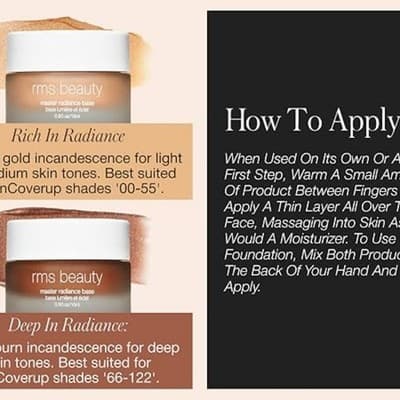 RMS Beauty Master Deep Radiance Base – Illuminating Primer & Skin Enhancer - Thumbnail 2