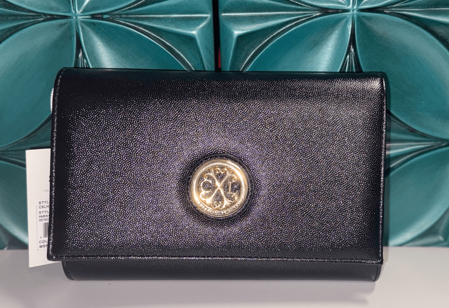 CXL by Christian Lacroix Glam Caviar Clutch - Black - Image 1