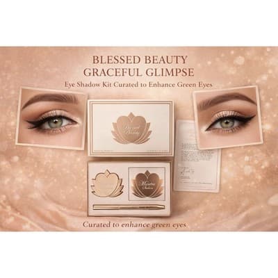Blessed Beauty – “Graceful Glimpse” (For Green Eyes) Eyeshadow Palette Set - Image 1
