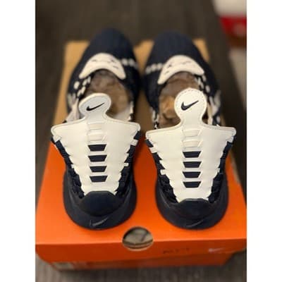 VINTAGE NIKE 2002 AIR WOVEN 421 NAVY WHITE - SIZE 10 Men - NEVER WORN - Thumbnail 4