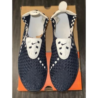 VINTAGE NIKE 2002 AIR WOVEN 421 NAVY WHITE - SIZE 10 Men - NEVER WORN - Thumbnail 2