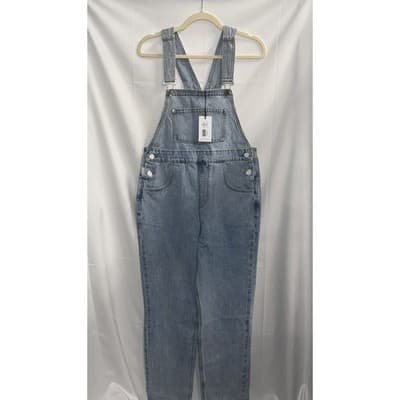 WeWoreWhat Denim Overalls Light Wash - Size XS - NWT $198 Retail - Thumbnail 2