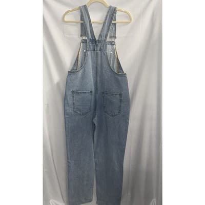 WeWoreWhat Denim Overalls Light Wash - Size XS - NWT $198 Retail - Thumbnail 3