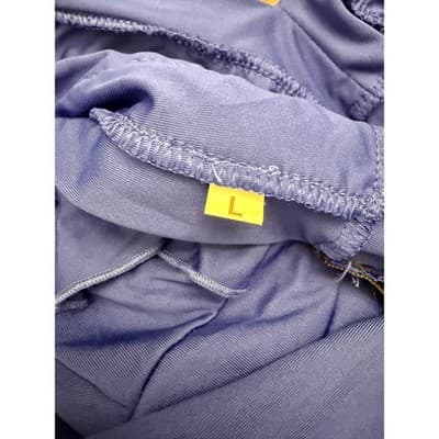 Size Large Royal Blue Ruffle Deep V Bodycon Dress Sleeveless Back Zip Night Out - Thumbnail 5