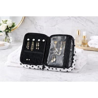 Bag & Carry/Bang & Carsen Polka Dot Travel Set –Cosmetic Bag + Jewelry Organizer - Thumbnail 6