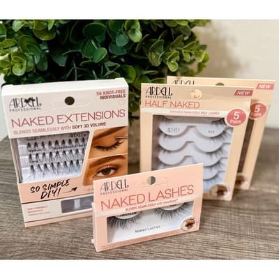 (4 Packs) Ardell Naked Lash Bundle – Extensions, Half Lashes & Style 433 - Image 1