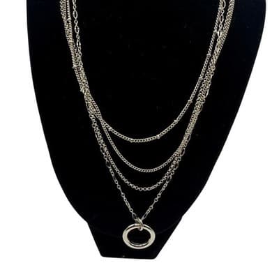 15 Pcs - Pomina Silver & Gold Jewelry Bundle – Necklaces, Earrings, Bracelets - Thumbnail 8