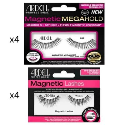 Ardell Magnetic Lash Bundle 20 Sets – Wispies, Demi, Megahold, Liner & Lash –New - Thumbnail 2