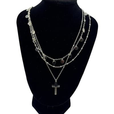 15 Pcs - Pomina Silver & Gold Jewelry Bundle – Necklaces, Earrings, Bracelets - Thumbnail 4