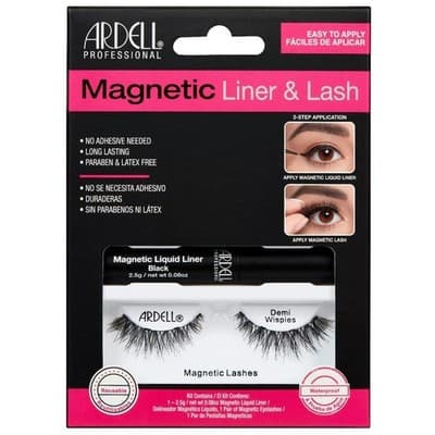 (3 Pairs) Ardell Magnetic Liner & Lash Kit – Demi Wispies - Thumbnail 2