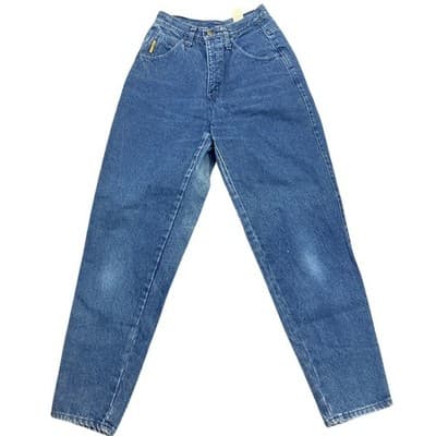 Vintage Armani Jeans Italy High Rise Tapered Denim Mom Jeans Size 29 - Thumbnail 3