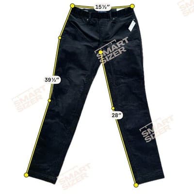 Talbots Black Pull-On Jeggings Size 6 Corduroy Stretch Slim Fit Pants - Thumbnail 4