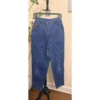 Vintage Armani Jeans Italy High Rise Tapered Denim Mom Jeans Size 29 - Thumbnail 4