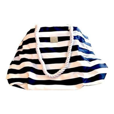 Bang & Carsen Large Navy & White Tote Beach Bag - New - Thumbnail 2