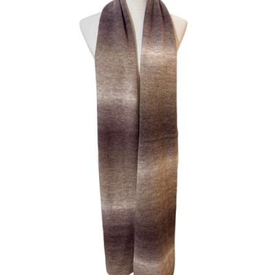 AQUA Neutral Ombre Knit Scarf from Bloomingdale’s NWT - Thumbnail 3