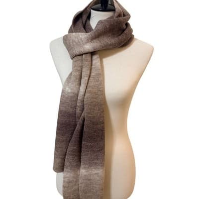 AQUA Neutral Ombre Knit Scarf from Bloomingdale’s NWT - Thumbnail 2