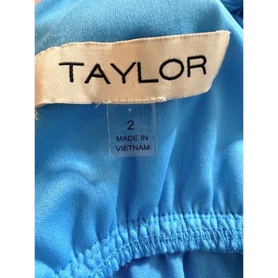 Taylor Blue Smocked Waist Mini Dress — Size 4 - Thumbnail 6