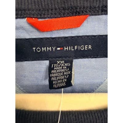 Tommy Hilfiger Men’s T-Shirt XXL Blue Ringer Tee Logo Casual Classic NWT - Thumbnail 5