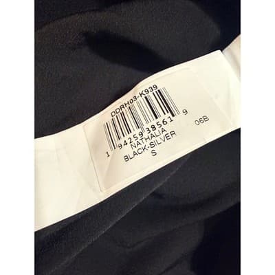 Dress the Population Nathalia Black Silver Sparkle Mini Dress – Size Small - Thumbnail 6