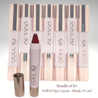 Bundle of 10 pcs - Doll 10 Lip Crayon - Shade "I Can" - Image 1