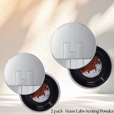 2 Pack Haus Labs By Lady Gaga Bio Blurring Loose Setting Powder - Cocoa - Image 1