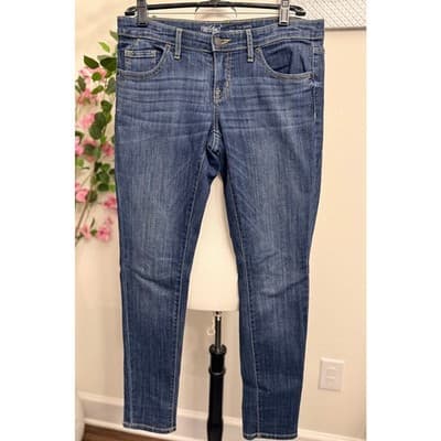 Mossimo Low Rise Skinny Jeans Women’s 6/28 Y2K Dark Wash Stretch Denim - Image 1