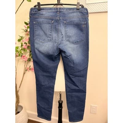 Jessica Simpson Kiss Me Super Skinny Jeans Size 31 Blue Stretch Denim - Thumbnail 2