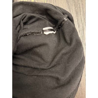 Missguided Black Ruched Mini Dress Size Medium Bodycon Blouson Chic - Thumbnail 6