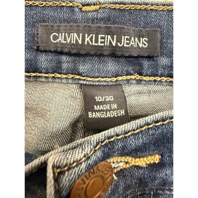 Calvin Klein Skinny Jeans Women’s 10/30 Blue Wash Stretch Denim - Thumbnail 3