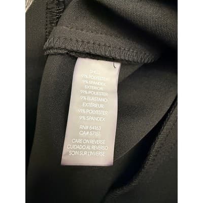 Calvin Klein Black Sheath Dress Size 8 Sleeveless Bodycon Midi - Thumbnail 5