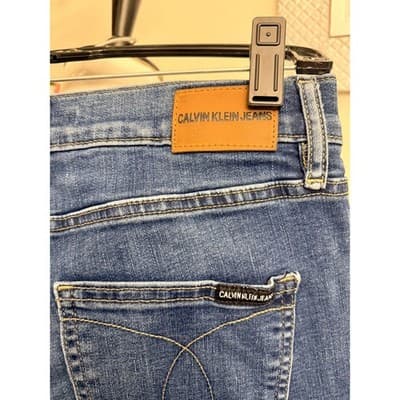 Calvin Klein Skinny Jeans Women’s 10/30 Blue Wash Stretch Denim - Thumbnail 4