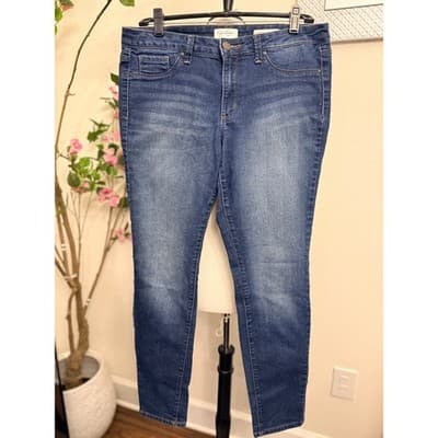 Jessica Simpson Kiss Me Super Skinny Jeans Size 31 Blue Stretch Denim - Image 1