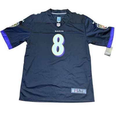 Lamar Jackson Baltimore Ravens Men's Nike Dri-FIT NFL Limited Jersey Size Large - Thumbnail 2