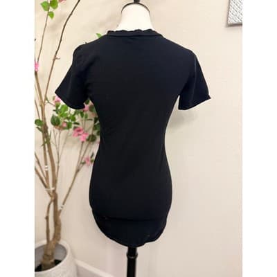 Vintage Windsor Black Distressed Graphic Tee Skull Rock Festival Choker Neck - Thumbnail 3