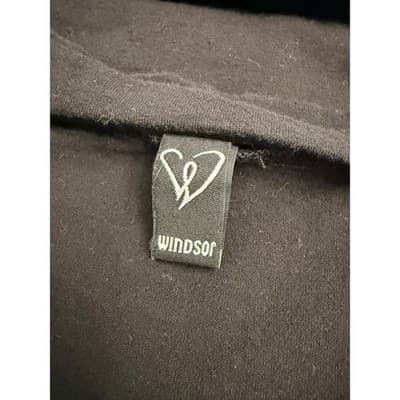 Vintage Windsor Black Distressed Graphic Tee Skull Rock Festival Choker Neck - Thumbnail 4