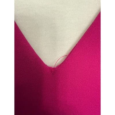 En Focus Studio Pink/Purple Ruffle Sleeve Sheath Dress Size 8 V-Neck - Thumbnail 5