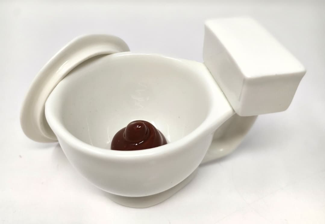 Novelty Toilet Bowl Coffee Mug with Lid 8oz - Thumbnail 7