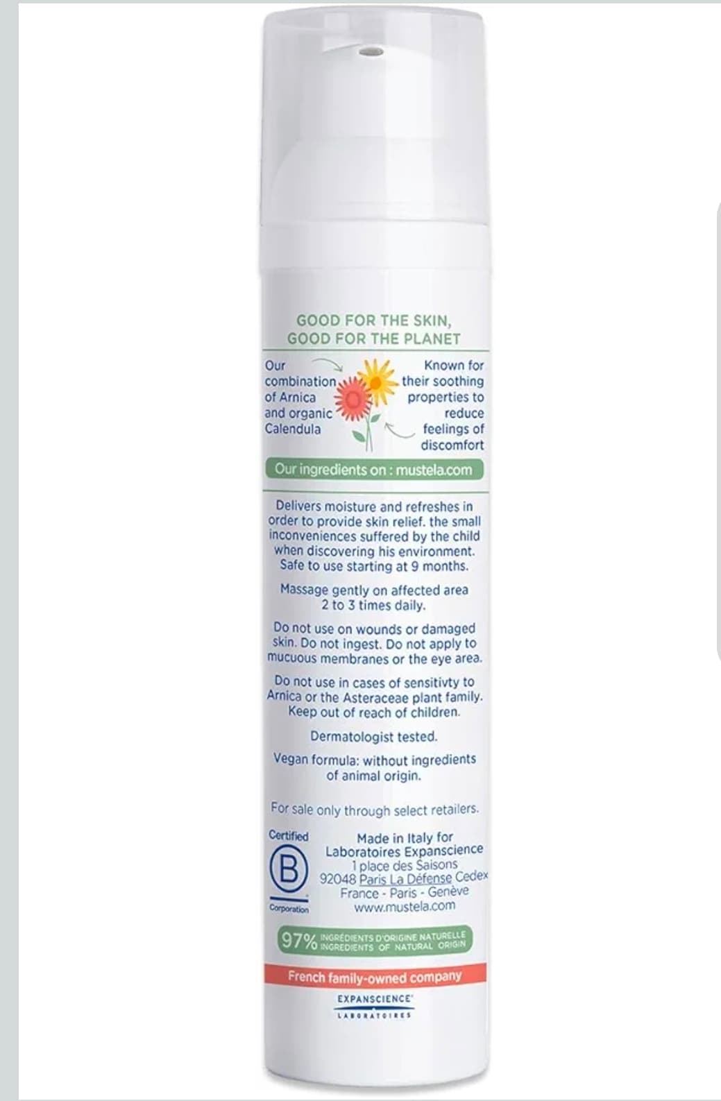 Mustela Arnica Gel with Organic Calendula 100mL - Thumbnail 2