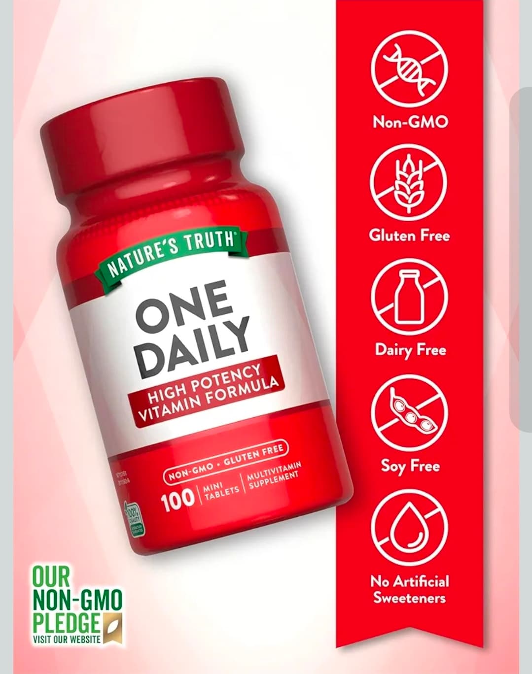 Nature's Truth One Daily Multivitamin 100 Mini Tablets - Thumbnail 3