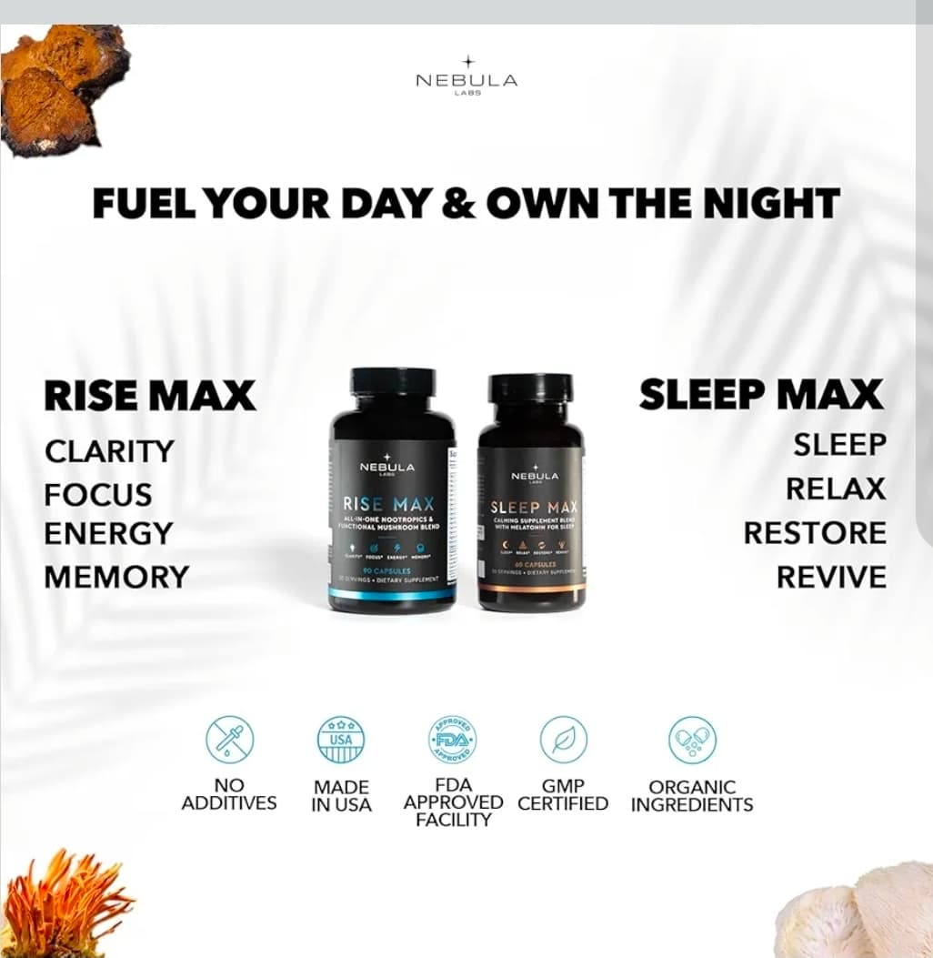 Nebula Labs Sleep Max and Rise Max Supplement Set - Thumbnail 2