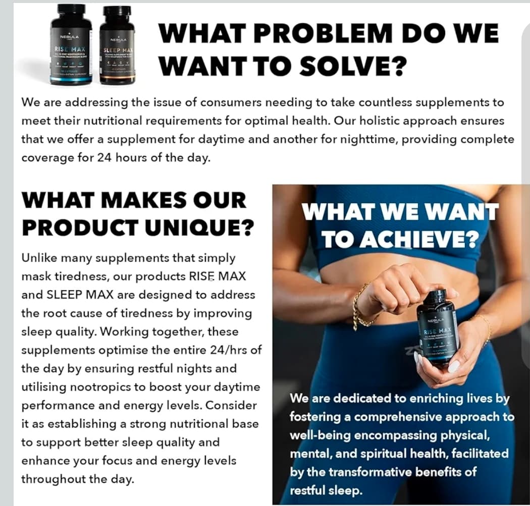 Nebula Labs Sleep Max and Rise Max Supplement Set - Thumbnail 6