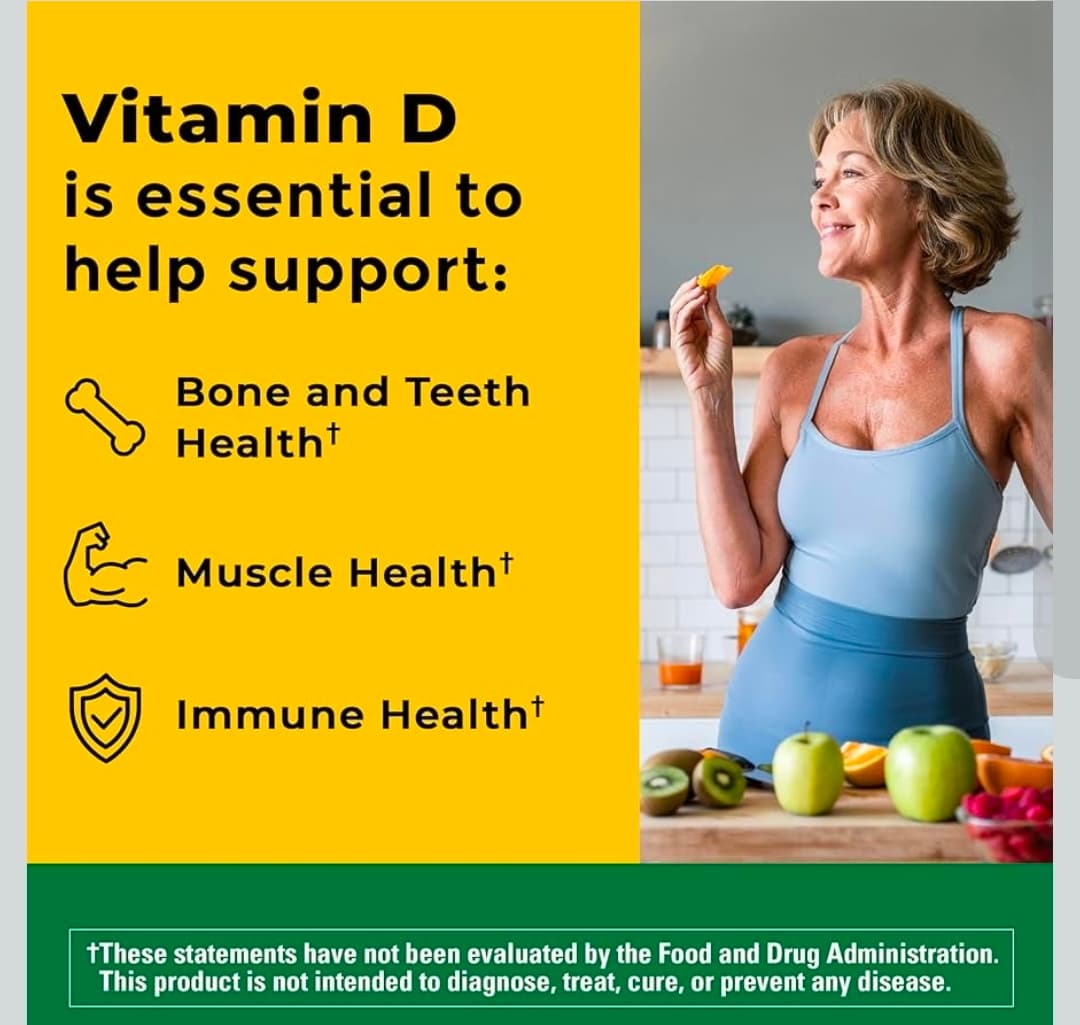 Nature Made Vitamin D3 2000 IU 90 Softgels - Thumbnail 2